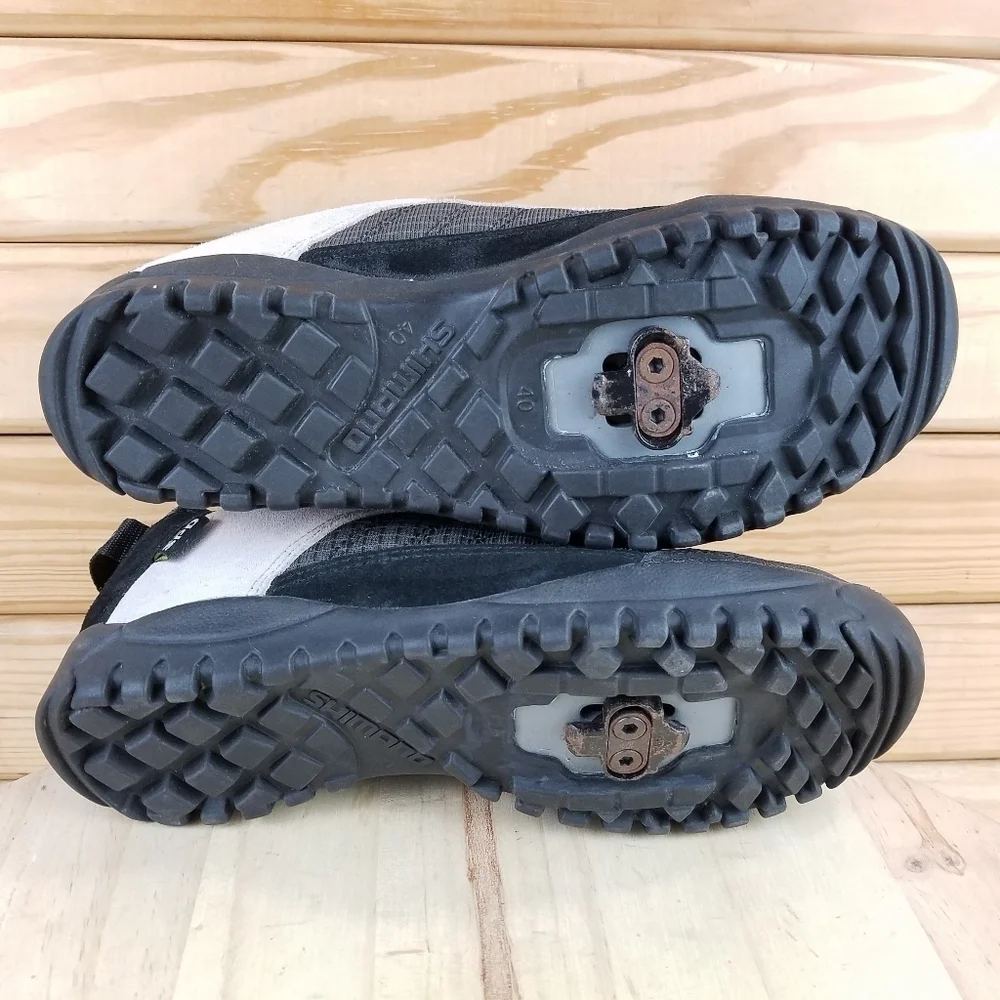 Shimano Khaki Charcoal 2 Bolt SPD Cycling Shoes SH-M034 Lace-up Size 40 EU